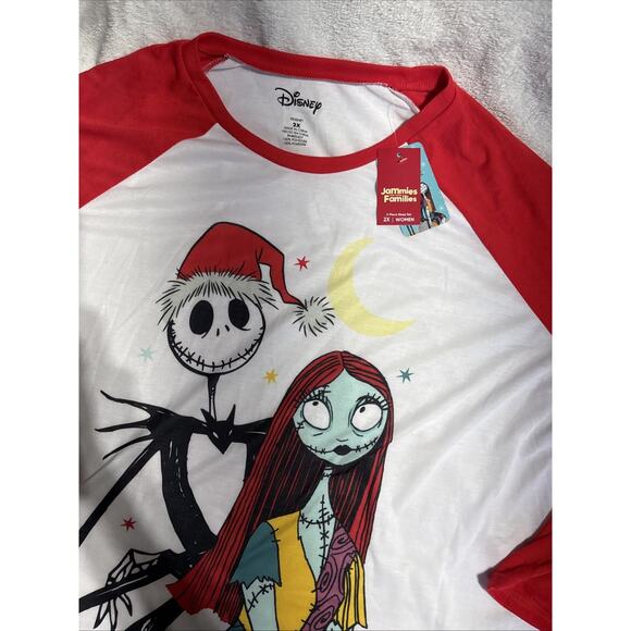 The Nightmare Before Christmas Sleepwear Pajama Set Sz 2X Fleece Pants - Picture 1 of 5